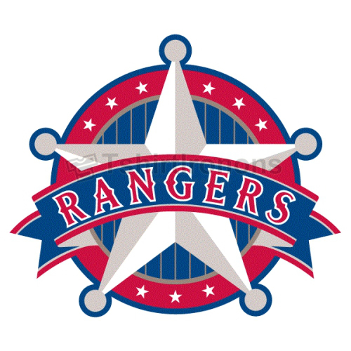 Texas Rangers T-shirts Iron On Transfers N1961
